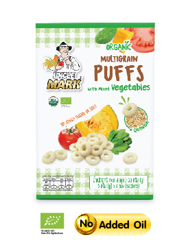 Uncle Mark,Multigrain Puffs Mixed Vegetables (Pumpkin , Armarath Leaves & Tomato)